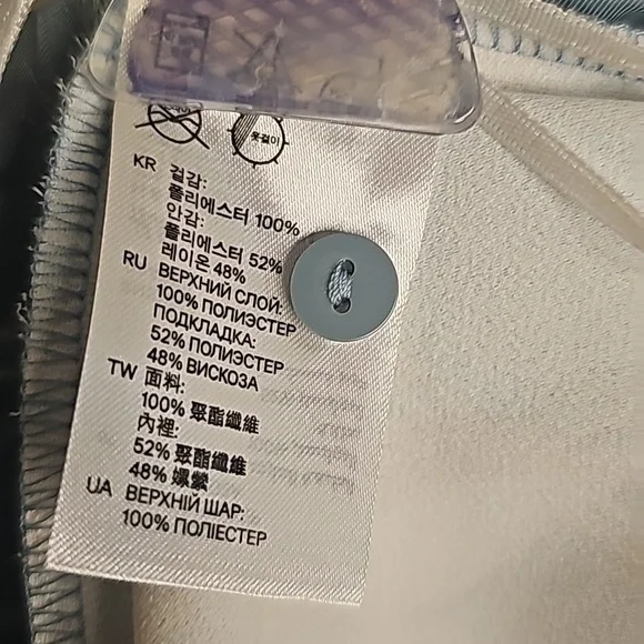 H&M Women Jumpsuit, Size 8, Color: Blue, Off white, orange - Picture 10 of 12